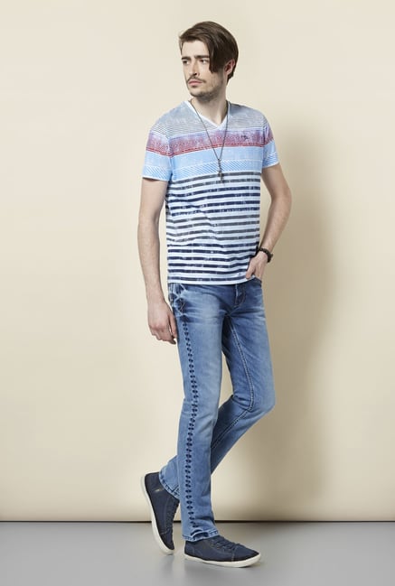 Killer Blue Striped T Shirt Killer Blue Striped T Shirt