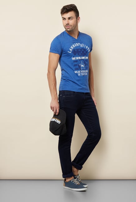 Lawman Blue Cotton T shirt Lawman Blue Cotton T shirt