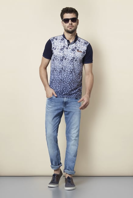 Lawman Navy Printed T shirt Lawman Navy Printed T shirt