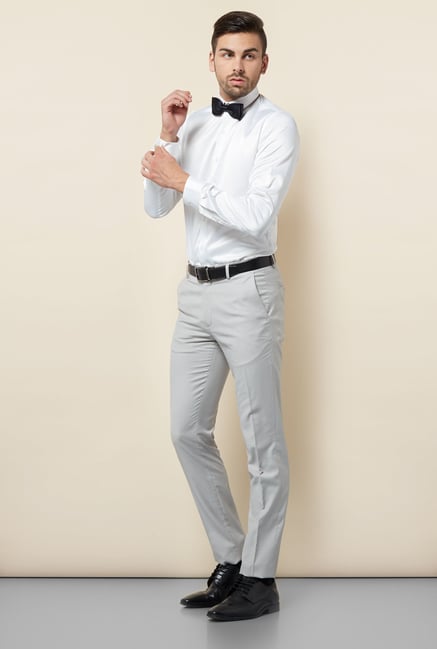 Lawman White Solid Casual Shirt Lawman White Solid Casual Shirt