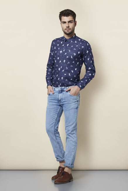 Lawman Ice Blue Washed Slim Fit Jeans Lawman Ice Blue Washed Slim Fit Jeans