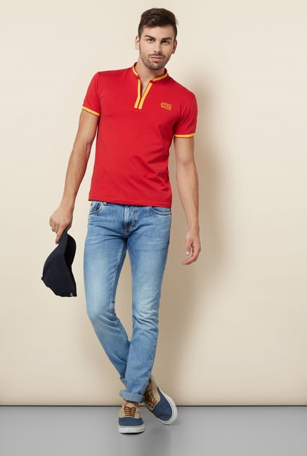 Lawman Red Solid T shirt Lawman Red Solid T shirt