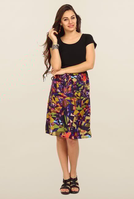 Avirate Multicolor Printed Casual Dress Avirate Multicolor Printed Casual Dress