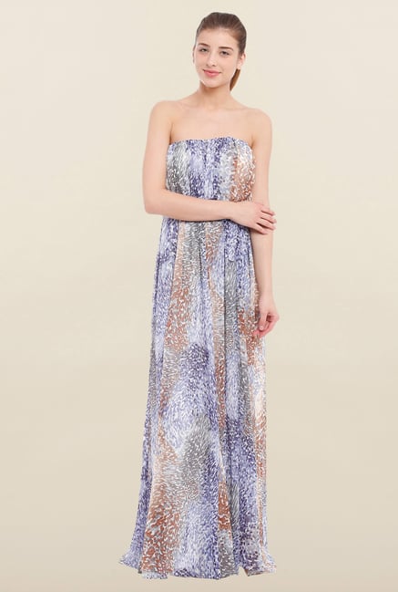 Avirate Multicolor Printed Off Shoulder Casual Dress Avirate Multicolor Printed Off Shoulder Casual Dress