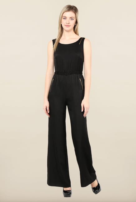 Avirate Black Solid Jumpsuit Avirate Black Solid Jumpsuit