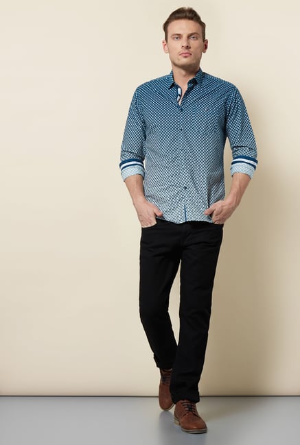 Killer Blue Printed Shirt Killer Blue Printed Shirt