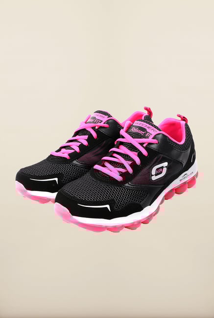 Skechers Skech-Air Black & Pink Running Shoes Skechers Skech-Air Black & Pink Running Shoes