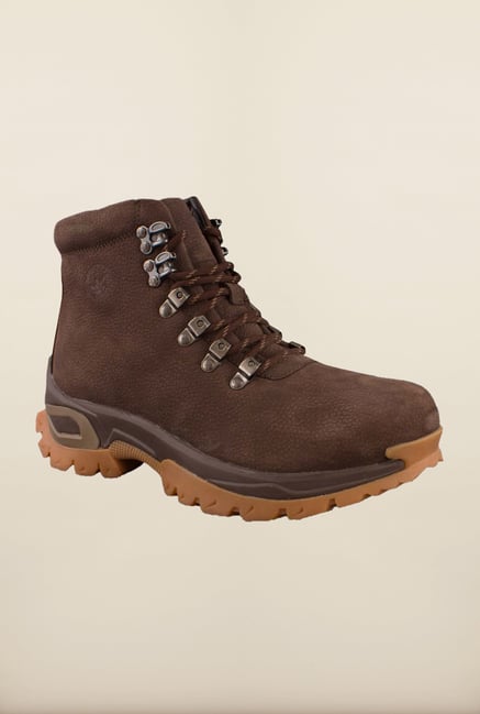 Woodland Brown Ankle High Biker Boots Woodland Brown Ankle High Biker Boots