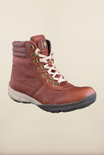 Woodland Brown Ankle High Biker Boots Woodland Brown Ankle High Biker Boots
