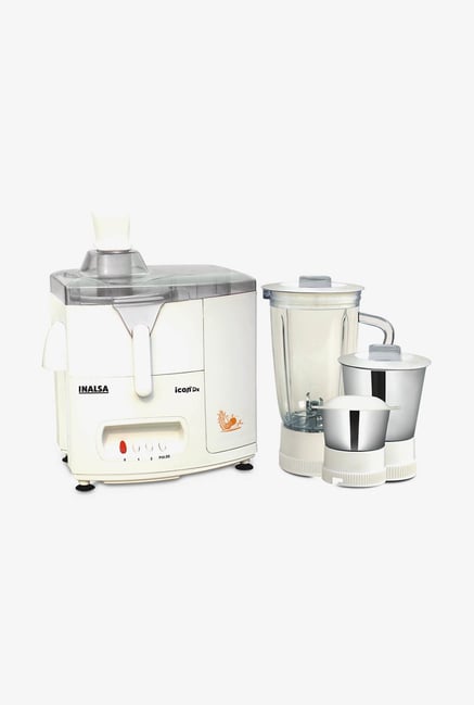 Inalsa Ikon Dx 500W Juicer Mixer Grinder White & Grey Inalsa Ikon Dx 500W Juicer Mixer Grinder White & Grey