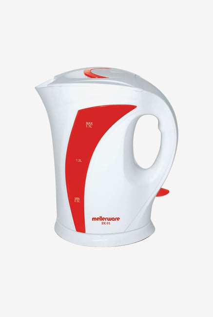 Mellerware EK 01 1.7 Ltr Electric Kettle White & Red Mellerware EK 01 1.7 Ltr Electric Kettle White & Red