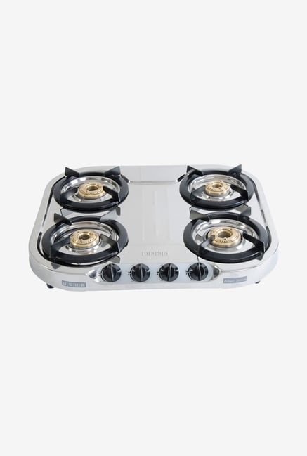 Usha Allure GS4001 4 Burners Gas Cooktop Stainless Steel Usha Allure GS4001 4 Burners Gas Cooktop Stainless Steel