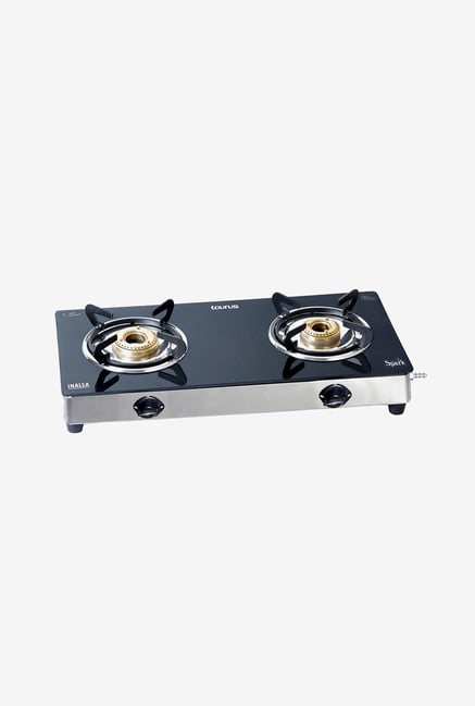 Inalsa Spark SS 2 Burner Gas Cooktop Black Inalsa Spark SS 2 Burner Gas Cooktop Black