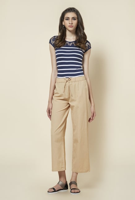 Zudio Navy Striped Top Zudio Navy Striped Top