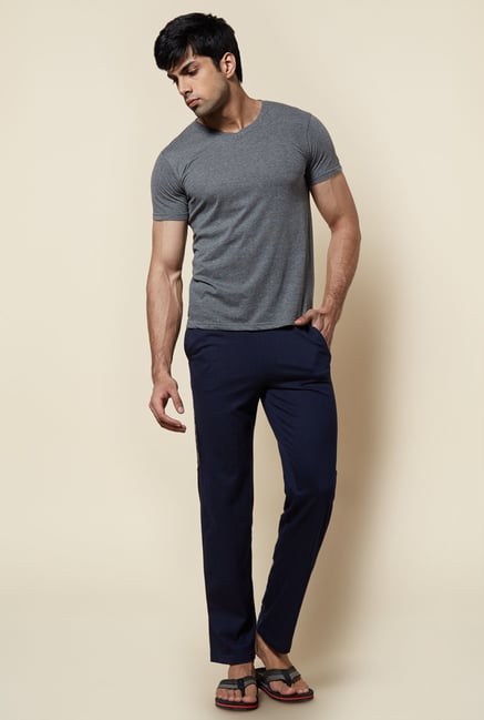 Zudio Navy Solid Trackpant Zudio Navy Solid Trackpant