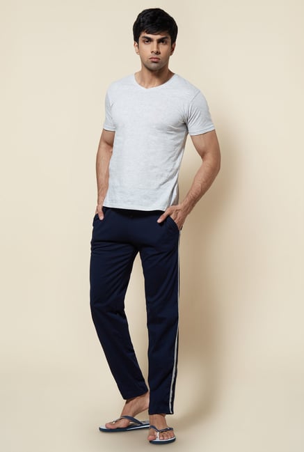 Zudio Navy Solid Trackpant Zudio Navy Solid Trackpant