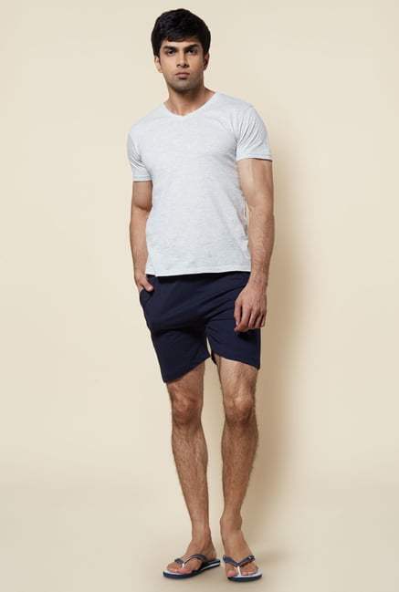 Zudio Navy Solid Shorts Zudio Navy Solid Shorts