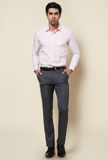 Zudio Pink Solid Shirt Zudio Pink Solid Shirt