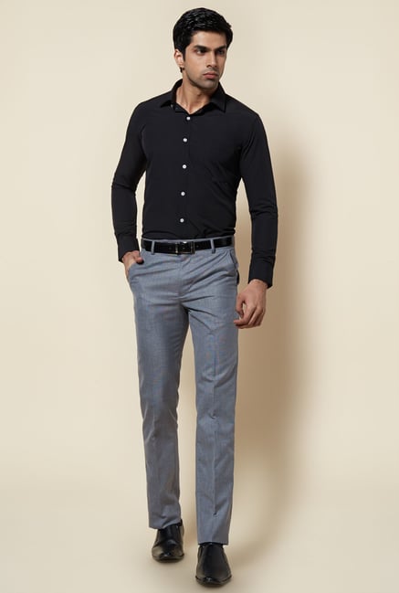 Zudio Black Solid Shirt Zudio Black Solid Shirt