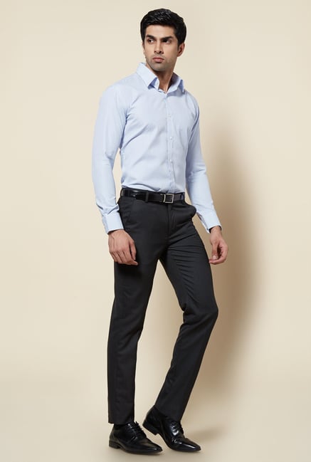 Zudio Light Blue Checks Shirt Zudio Light Blue Checks Shirt