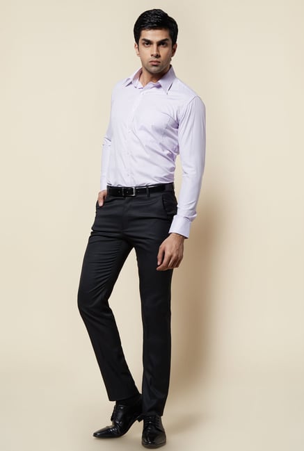 Zudio Purple Checks Shirt Zudio Purple Checks Shirt