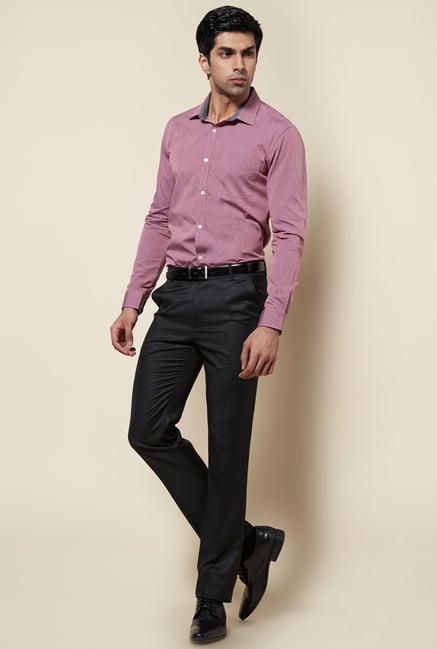 Zudio Red Solid Shirt Zudio Red Solid Shirt