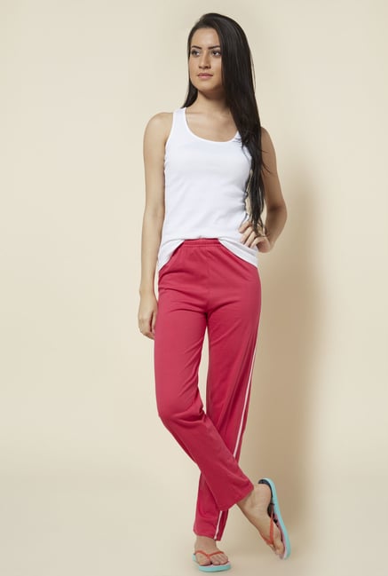 Zudio Pink Solid Trackpant Zudio Pink Solid Trackpant