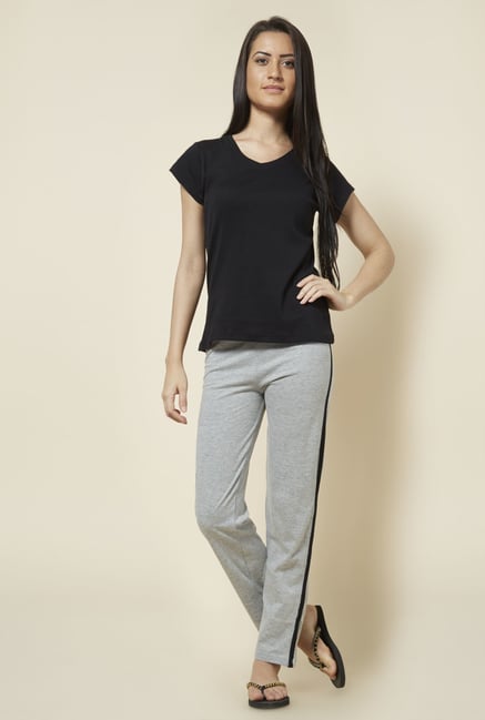 Zudio Grey Solid Trackpant Zudio Grey Solid Trackpant