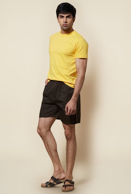 Zudio Yellow Solid T Shirt Zudio Yellow Solid T Shirt