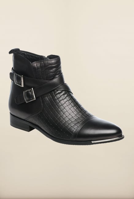 Pavers England Black Biker Boots Pavers England Black Biker Boots