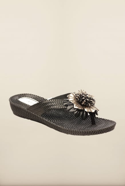 Pavers England Black Slippers Pavers England Black Slippers