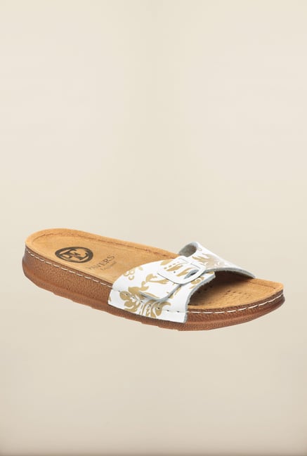 Pavers England White Flat Sandals Pavers England White Flat Sandals