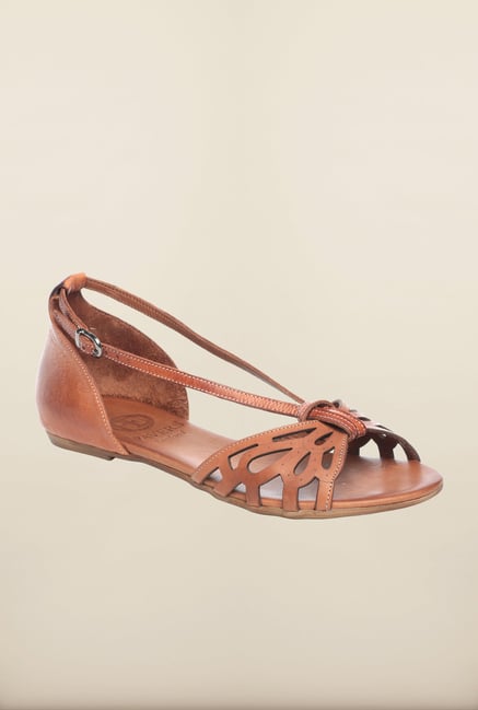 Pavers England Tan Flat Sandals Pavers England Tan Flat Sandals