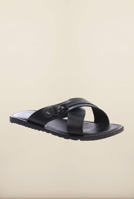 Pavers England Black Cross Strap Sandals Pavers England Black Cross Strap Sandals