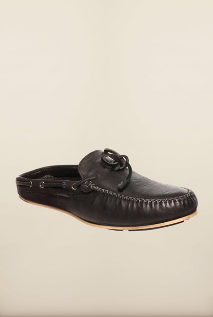 Pavers England Black Mules Pavers England Black Mules