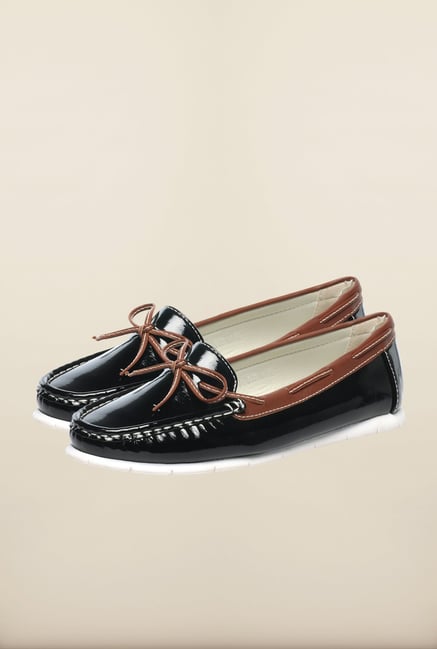 Pavers England Black Boat Shoes Pavers England Black Boat Shoes