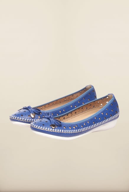 Pavers England Royal Blue Ballerinas Pavers England Royal Blue Ballerinas
