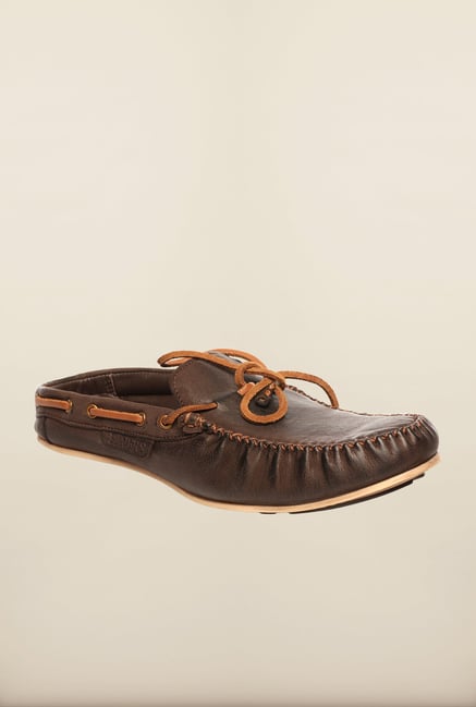 Pavers England Brown Mules Pavers England Brown Mules