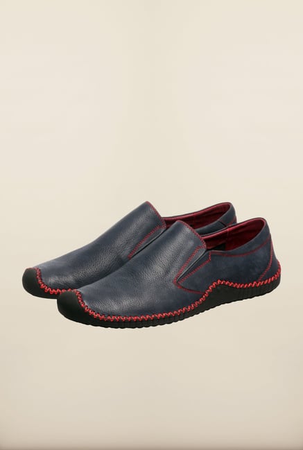 Pavers England Navy & Red Slip-Ons Pavers England Navy & Red Slip-Ons