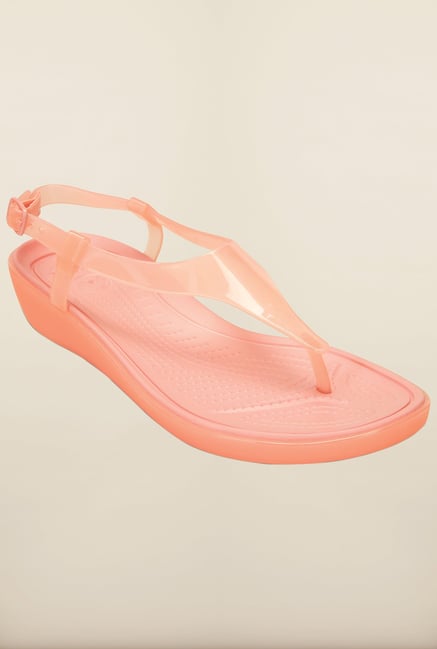 Crocs Really Sexi Melon T-Strap Sandals Crocs Really Sexi Melon T-Strap Sandals