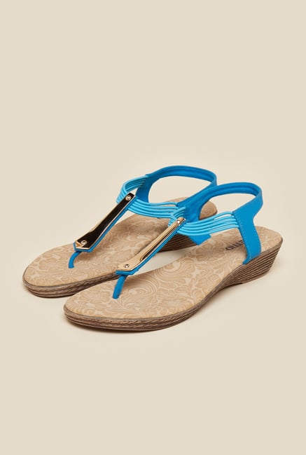Metro Blue Wedge Sandals Metro Blue Wedge Sandals