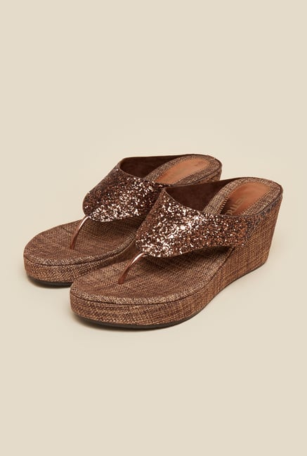 Metro Bronze Glitter Wedges Metro Bronze Glitter Wedges
