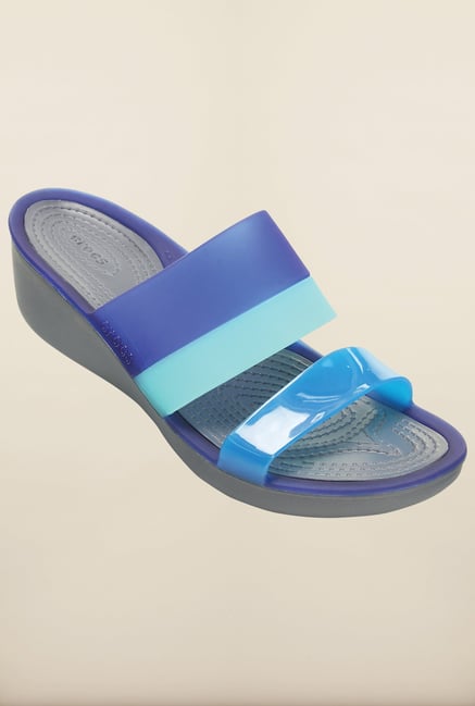 Crocs Storm & Cerulean Blue Sandals Crocs Storm & Cerulean Blue Sandals