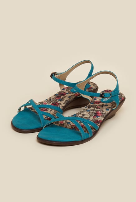 Metro Turquoise Wedge Sandals Metro Turquoise Wedge Sandals