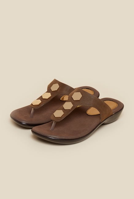 Metro Chikoo Slip-On Sandals Metro Chikoo Slip-On Sandals