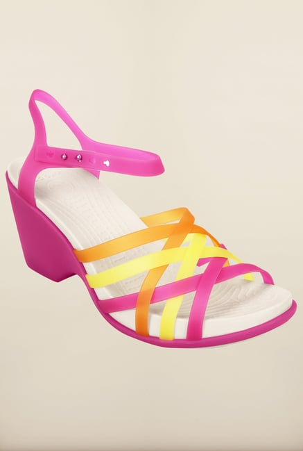 Crocs Fuchsia & Grapefruit Sandals Crocs Fuchsia & Grapefruit Sandals