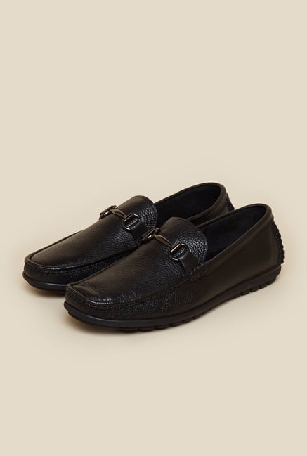 Da Vinchi by Metro Leather Black Moccasin Da Vinchi by Metro Leather Black Moccasin