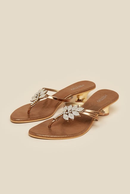 Metro Antique Gold Leaf Design Sandals Metro Antique Gold Leaf Design Sandals