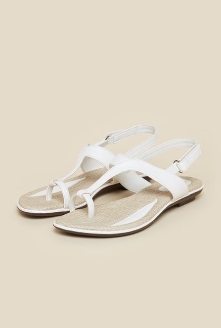 Metro White Velcro Strap Sandals Metro White Velcro Strap Sandals