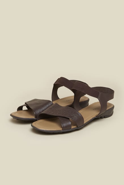 Metro Brown Flat Sandals Metro Brown Flat Sandals